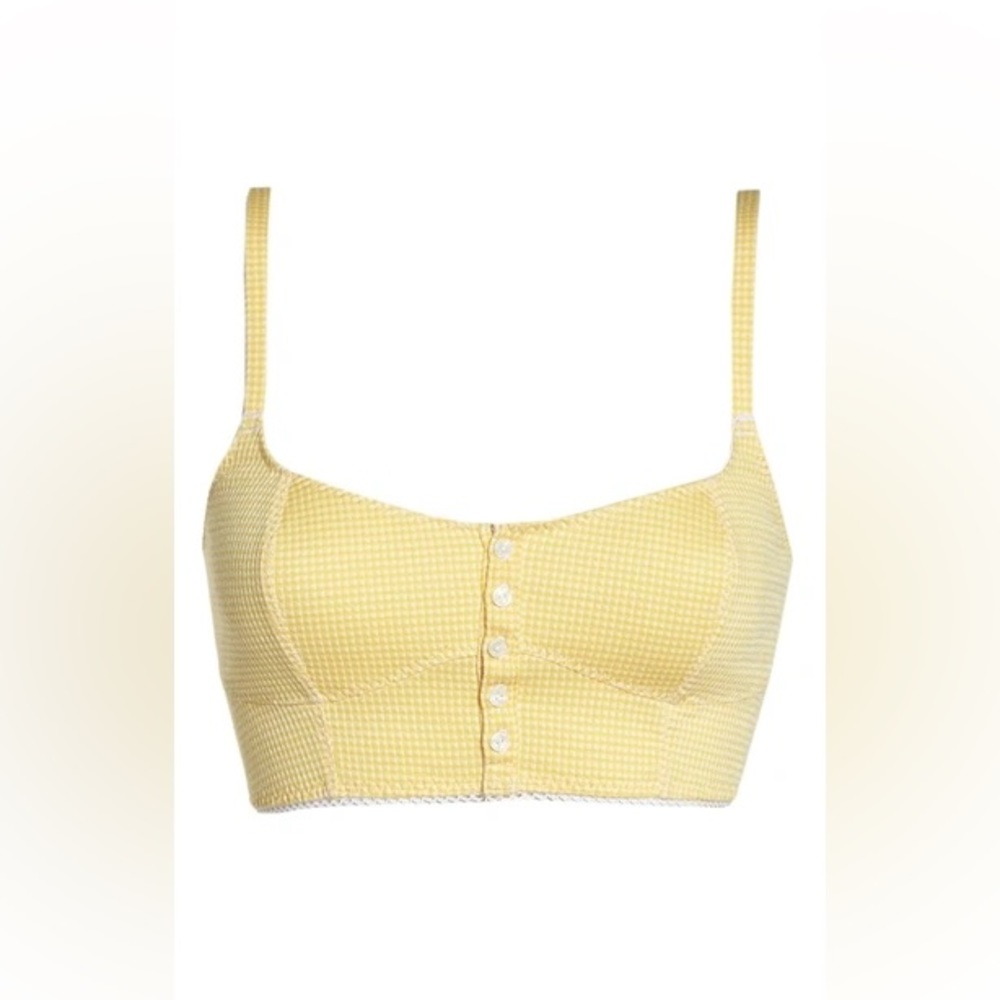 FREE PEOPLE  Intimately FP Delilah Soft Bra In Yellow Combo